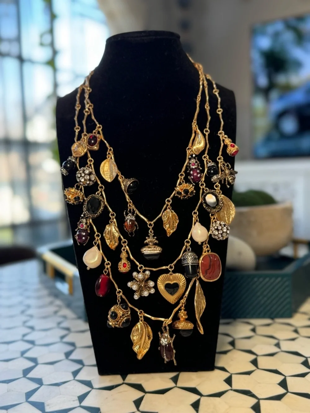 ✨♥️▪️Zara‎ Gold Multi-Charm Necklaces set of 3 with Accents▪️♥️✨